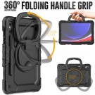 TPU + PC Rugged Deksel til Samsung Galaxy Tab S9 / Tab S9 FE - svart thumbnail