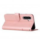 Lommebok deksel Stitching for Samsung Galaxy A27 5G Roségull thumbnail
