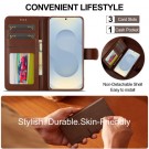 LC.IMEEKE Lommebok deksel for Samsung Galaxy S26+ plus 5G brun thumbnail