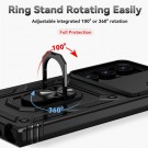 Tech-Flex TPU + PC Deksel med Ring Grep Samsung Galaxy S24 Ultra 5G svart thumbnail