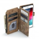 CaseMe retro multifunksjonell Lommebok deksel iPhone 6/6S/7/8/SE (2020/2022) brun thumbnail