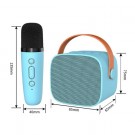 Karaoke Bluetooth-Høyttaler med 2 Mikrofoner Barn - Hvit thumbnail