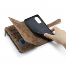 CaseMe multifunksjonell Lommebok deksel Samsung Galaxy S20 brun thumbnail