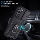 Tech-Flex TPU + PC Deksel med Ring Grep Samsung Galaxy S22+ plus svart thumbnail