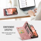 CaseMe 2-i-1 Lommebok deksel iPhone 16 rosa thumbnail