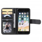 Lommebok-deksel plass til 10 stk kort for iPhone 6/6S/7/8/SE (2020/2022) svart thumbnail