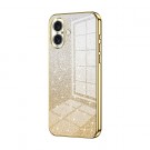 Fashion TPU Deksel Glitter Powder iPhone 16 - Gull thumbnail