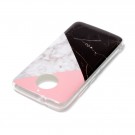 Fashion TPU Deksel for Motorola Moto G6 - Rosa/Svart Marmor thumbnail