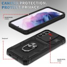Tech-Flex TPU + PC Deksel med Ring Grep Samsung Galaxy S22+ plus svart thumbnail