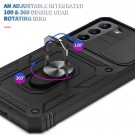 Tech-Flex TPU + PC Deksel med Ring Grep Samsung Galaxy S22+ plus svart thumbnail