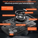 Tech-Flex Hybrid TPU Deksel med Ring MagSafe iPhone 17 Pro Max svart thumbnail
