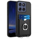 Tech-Flex TPU Deksel med PU-lær plass til kort Motorola Edge 60 Fusion / Edge 60 svart thumbnail