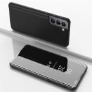 Lux Mirror View Flip deksel Samsung Galaxy S22+ Plus 5G svart thumbnail