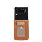 LC.IMEEKE Lommebok deksel for Samsung Galaxy Z Flip 4 5G cognac thumbnail