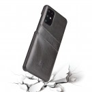Fierre Shann TPU Deksel med PU-lær plass til kort Galaxy S20 svart thumbnail