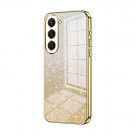 Fashion TPU Deksel Glitter Powder Samsung Galaxy S23 5G - Gull thumbnail