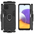 Panther TPU + PC Deksel med Ring Grep Galaxy A22 5G svart thumbnail