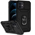 Tech-Flex TPU + PC Deksel med Ring Grep iPhone 12 Mini svart thumbnail