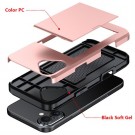 Kalebol Hybrid TPU + PC Deksel plass til kort iPhone 17 Roségull thumbnail