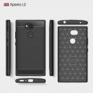 Tech-Flex TPU Deksel Carbon for Sony Xperia L2 svart thumbnail