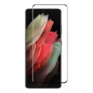 Herdet glass skjermbeskytter heldekkende Galaxy S21 Ultra 5G svart kant thumbnail