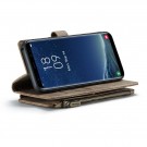 CaseMe multifunksjonell Lommebok deksel Samsung Galaxy S8 Plus brun thumbnail