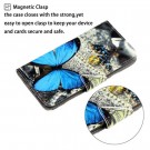 Lommebok deksel til Samsung Galaxy S20 - blue Butterfly thumbnail