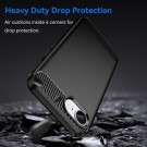 Tech-Flex TPU Deksel Carbon iPhone 16e svart thumbnail