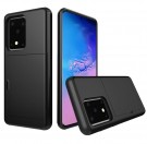 Hybrid TPU + PC Deksel plass til kort Samsung Galaxy S20 Ultra svart thumbnail