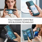 CaseMe 2-i-1 Lommebok deksel Samsung Galaxy S26 Ultra 5G blå thumbnail