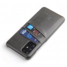 Fierre Shann TPU Deksel med PU-lær plass til kort Galaxy S20 svart thumbnail