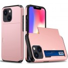 Hybrid TPU + PC Deksel plass til kort iPhone 15 Roségull thumbnail