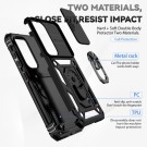 Tech-Flex TPU + PC Deksel med Ring Grep Samsung Galaxy S23+ plus 5G svart thumbnail