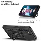 Tech-Flex TPU + PC Deksel med Ring Grep Motorola Edge 30 svart thumbnail