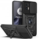 Tech-Flex TPU + PC Deksel med Ring Grep Motorola Edge 30 Neo svart thumbnail