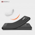 Tech-Flex TPU Deksel Carbon Nokia 2 svart thumbnail