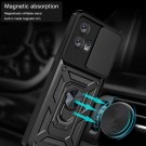 Tech-Flex TPU + PC Deksel med Ring Grep Motorola Edge 30 Fusion svart thumbnail