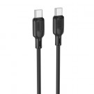 Borofone USB-C til USB-C 60W Ladekabel 2m - Svart thumbnail