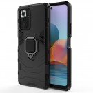 Panther TPU + PC Deksel med Ring Grep Xiaomi Redmi Note 10 Pro svart thumbnail