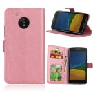 Lommebok deksel for Motorola Moto G5 rosa thumbnail