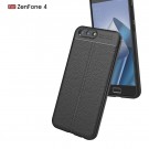 Tech-Flex Deksel med lær mønster Asus ZenFone 4 svart thumbnail