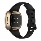 Silikon Sportsreim For Fitbit Versa 4 / Versa 3 / Sense - Svart thumbnail