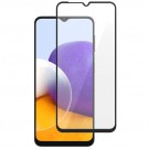 Herdet glass 3D skjermbeskytter Galaxy A22 5G svart kant thumbnail