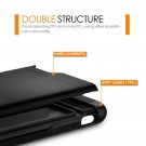 Hybrid TPU + PC Deksel plass til kort iPhone 7/8/SE (2020/2022) svart thumbnail