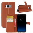 Lommebok deksel for Samsung Galaxy S8 Plus brun thumbnail