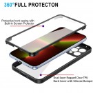 Tech-Flex TPU Deksel 360° beskyttelse for iPhone 14 Pro Max svart thumbnail
