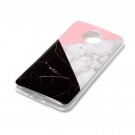 Fashion TPU Deksel for Motorola Moto G6 - Rosa/Svart Marmor thumbnail