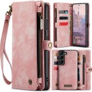 CaseMe 2-i-1 Lommebok deksel Samsung Galaxy S23 5G rosa thumbnail