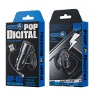 WEKOME dobbel USB-billader USB-A og USB-C med kabel 66W - Svart thumbnail