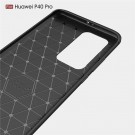 Tech-Flex TPU Deksel Carbon Huawei P40 Pro svart thumbnail